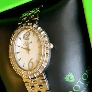 Croton Ladies Silvertone Swiss Quartz \